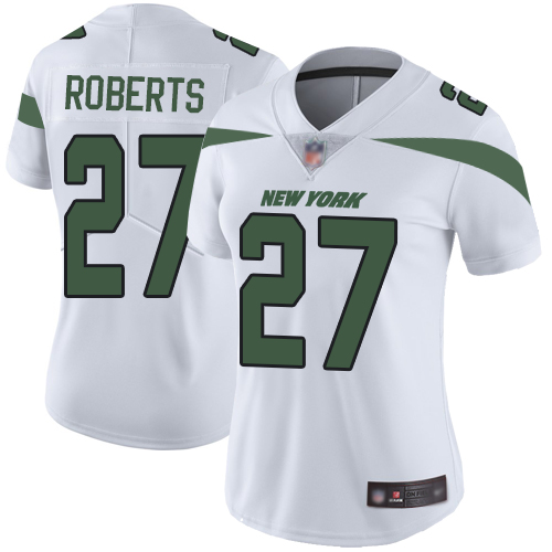 New York Jets Limited White Women Darryl Roberts Road Jersey NFL Football #27 Vapor Untouchable->women nfl jersey->Women Jersey